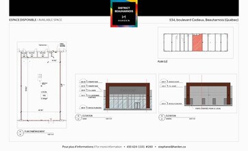534 Boul Cadieux, Beauharnois, QC for lease Floor Plan- Image 2 of 2