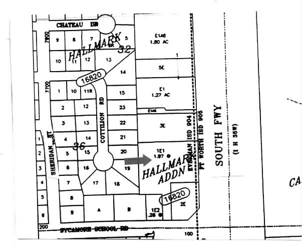 7800 South Fwy, Fort Worth, TX for sale Plat Map- Image 1 of 1