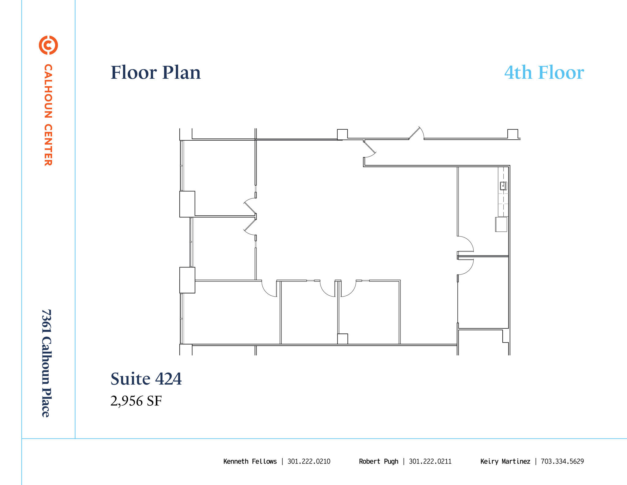 7361 Calhoun Pl, Rockville, MD for lease Typical Floor Plan- Image 1 of 1