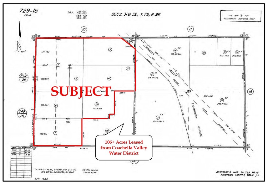 Buchanan St, Mecca, CA for sale - Plat Map - Image 3 of 6