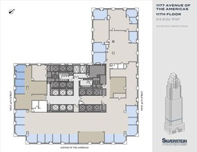 1177 Avenue Of The Americas, New York, NY for lease Floor Plan- Image 2 of 2