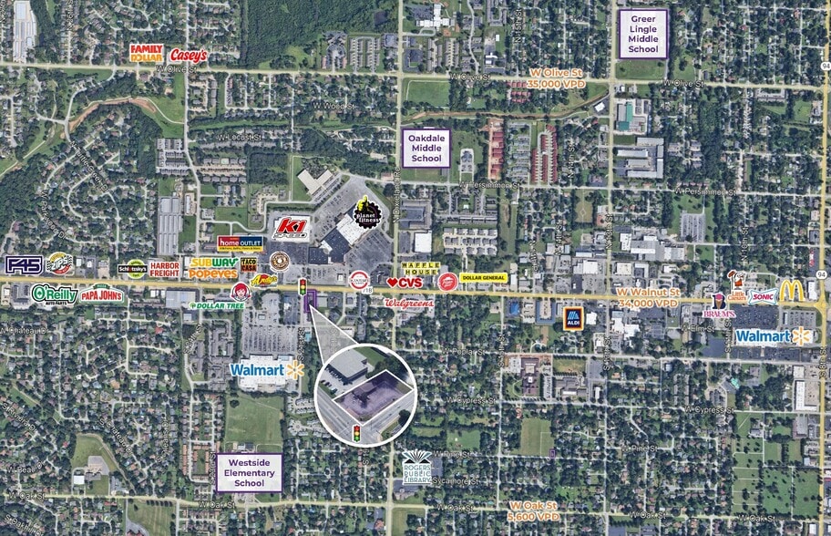 W Walnut St, Rogers, AR for lease - Building Photo - Image 2 of 2