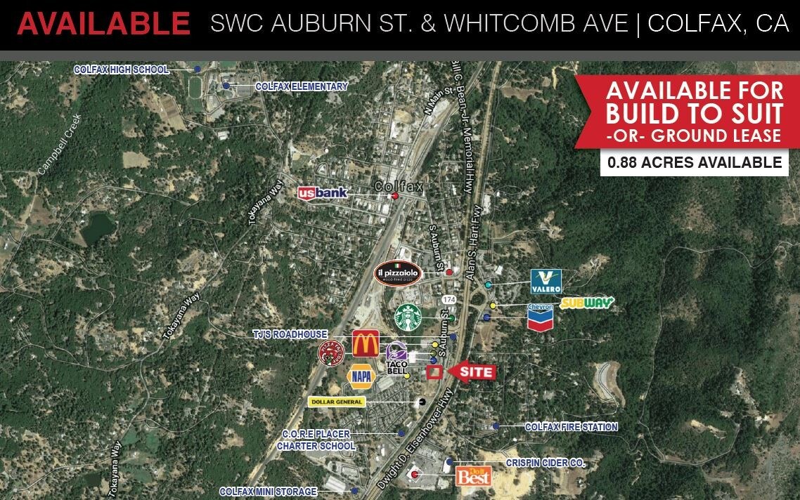 S Auburn St, Colfax, CA for sale Aerial- Image 1 of 1