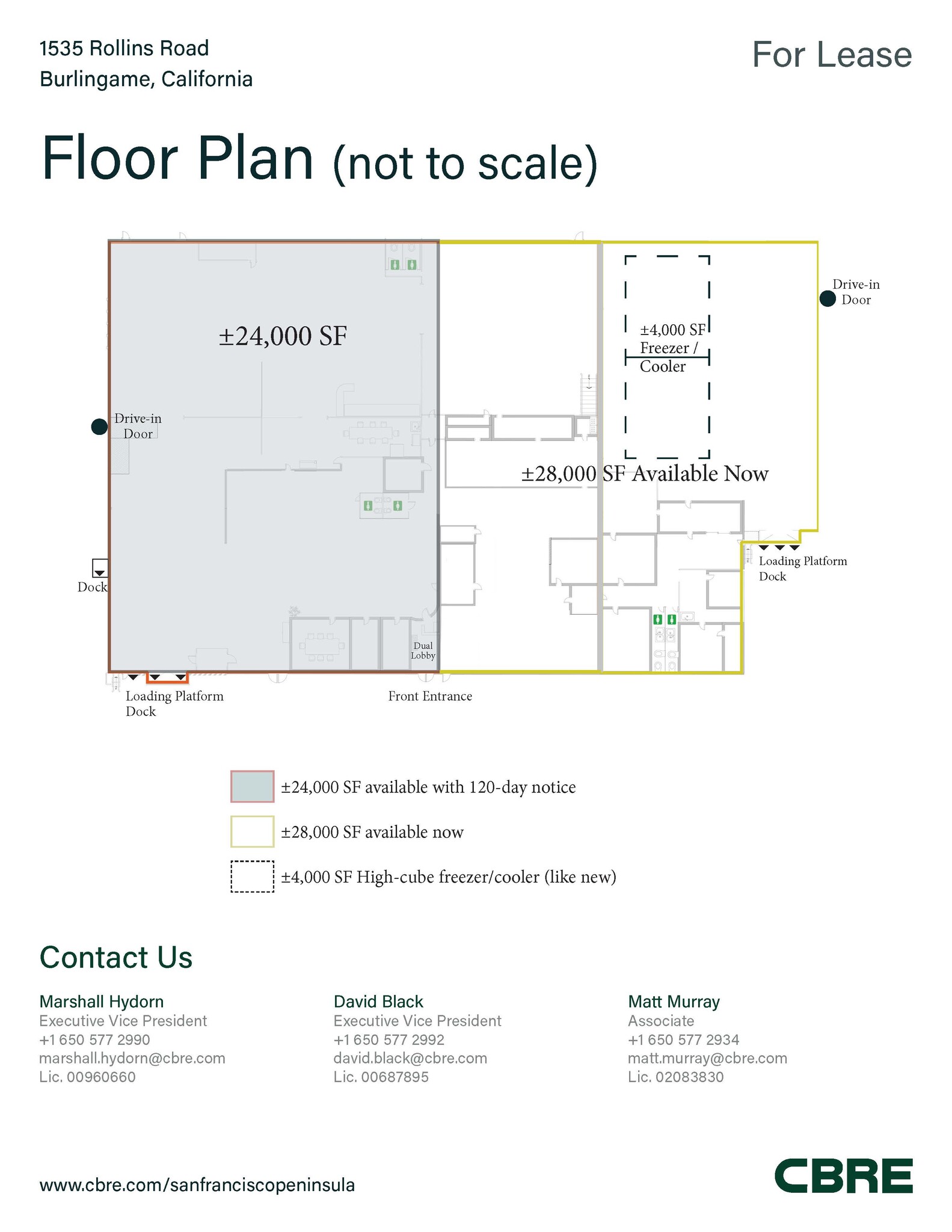 1535 Rollins Rd, Burlingame, CA for lease Floor Plan- Image 1 of 1