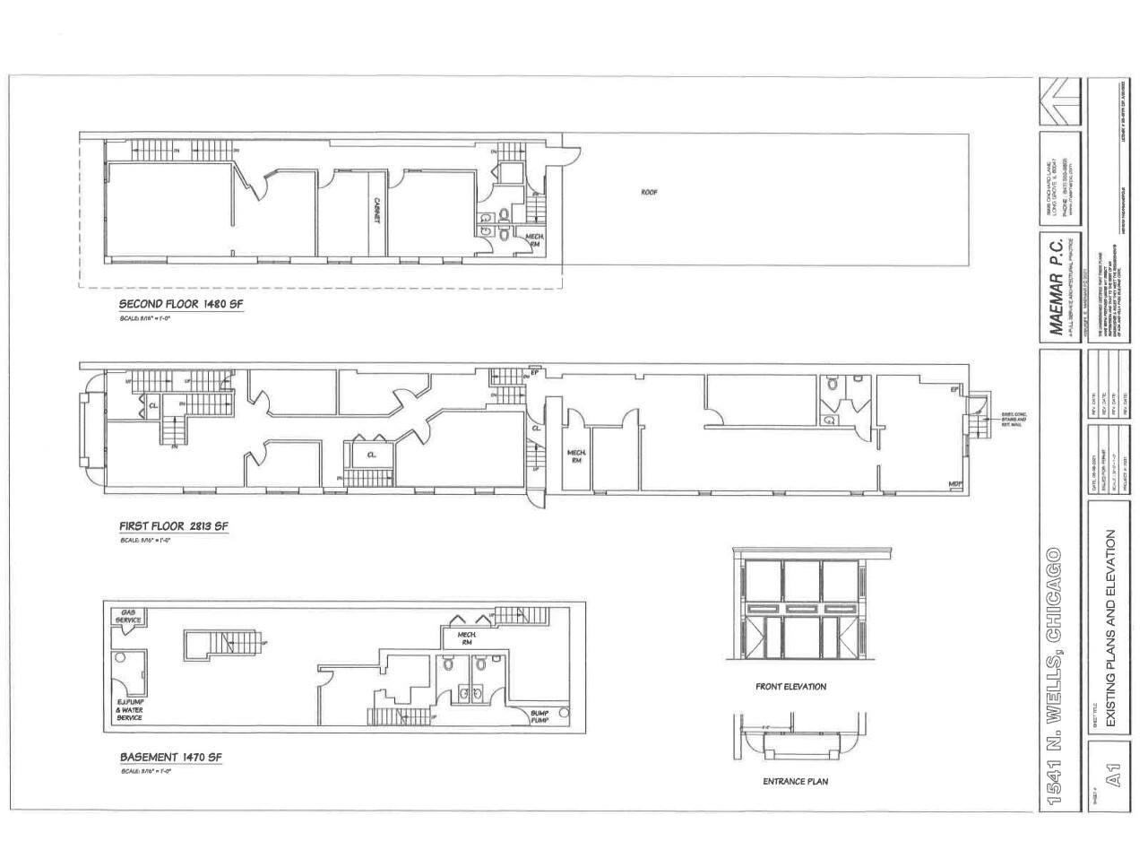 1541 N Wells St, Chicago, IL for lease Floor Plan- Image 1 of 1