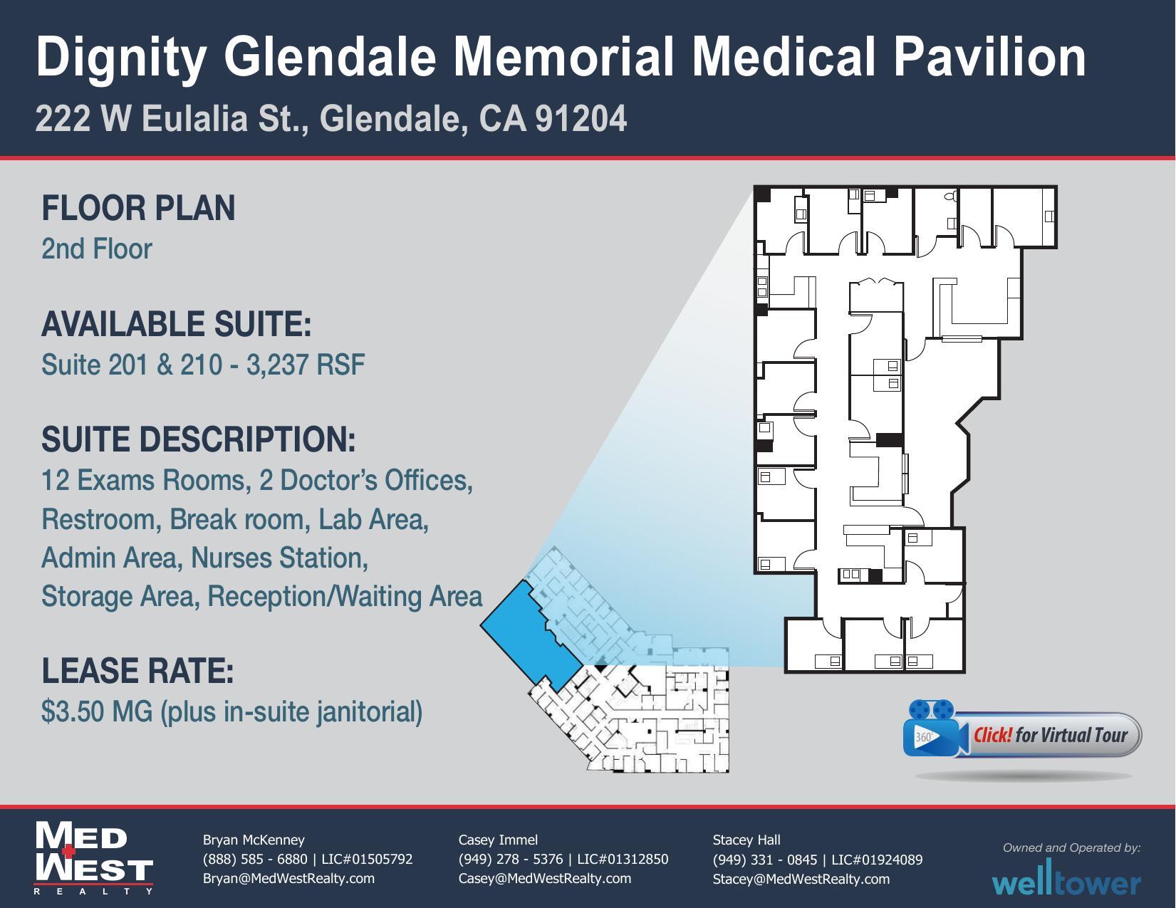 222 W Eulalia St, Glendale, CA for lease Floor Plan- Image 1 of 1