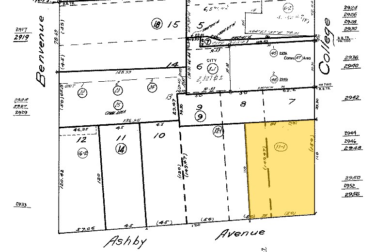 2946 College Ave, Berkeley, CA for sale Plat Map- Image 1 of 1