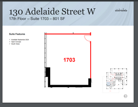 130 Adelaide St W, Toronto, ON for lease Floor Plan- Image 1 of 1