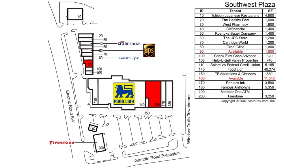 4933 Grandin Rd SW, Roanoke, VA for lease - Site Plan - Image 2 of 6