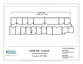 16350 Park Ten Place Dr, Houston, TX for lease Floor Plan- Image 1 of 1