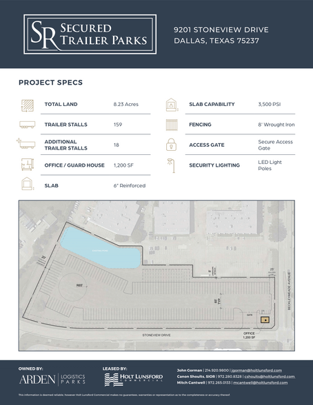 9201 Stoneview Dr, Dallas, TX for lease - Site Plan - Image 2 of 2