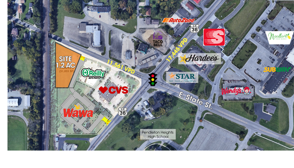 560 E State St, Pendleton, IN for lease - Building Photo - Image 1 of 2