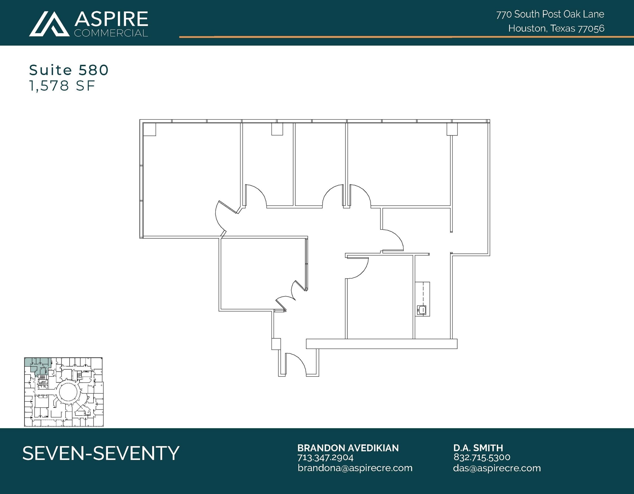 770 S Post Oak Ln, Houston, TX for lease Floor Plan- Image 1 of 3