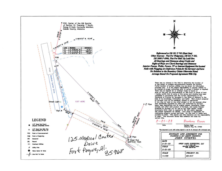 125 Medical Center Dr SW, Fort Payne, AL for sale - Plat Map - Image 2 of 2