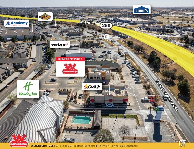 5313 W Loop 250 N, Midland, TX for sale - Aerial - Image 2 of 10