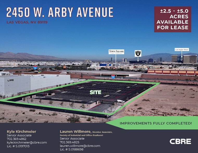 2450 W. Arby Avenue, Las Vegas, NV for lease - Aerial - Image 1 of 4