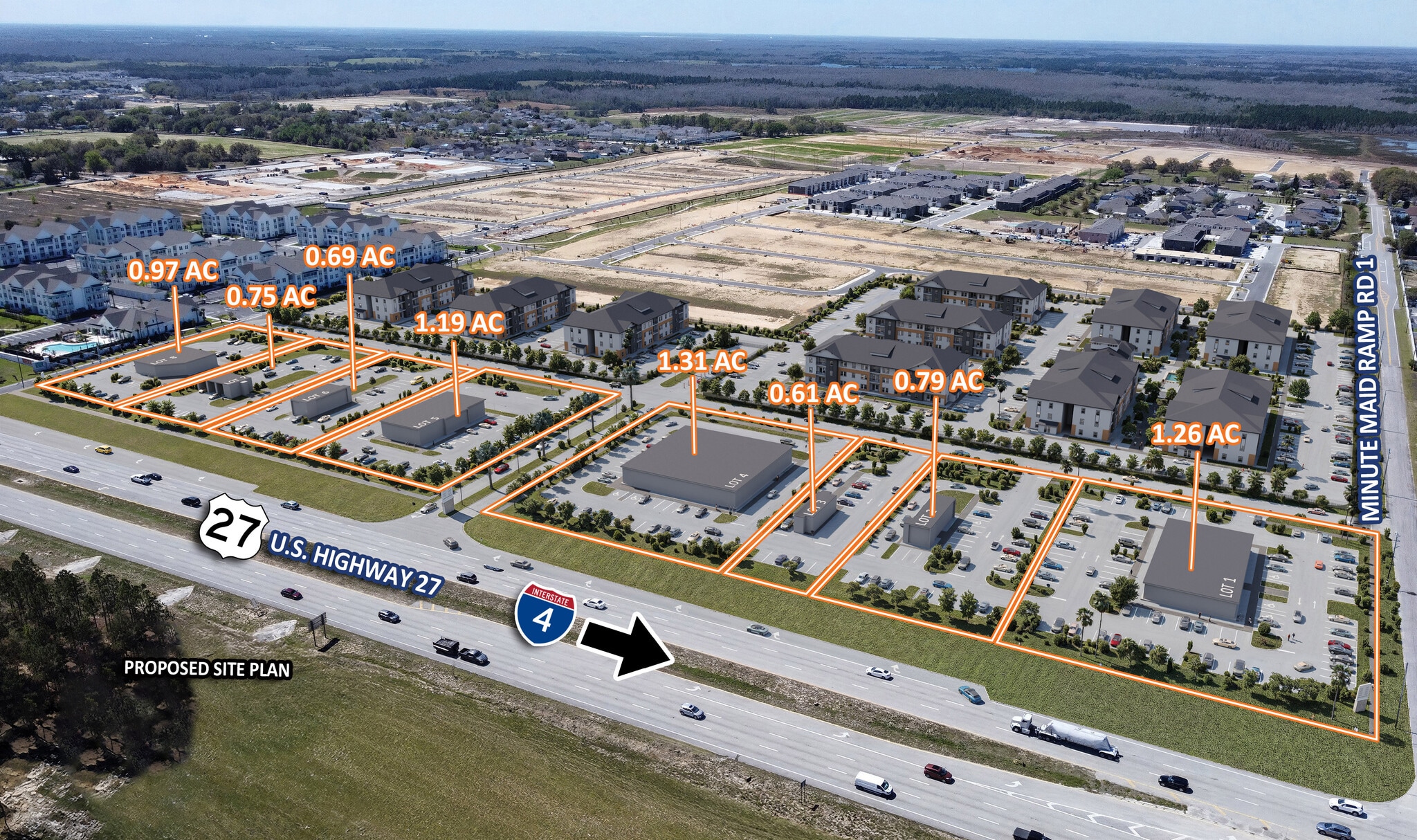 US 27 and Minute Maid Ramp Rd Rd, Davenport, FL for sale Building Photo- Image 1 of 5