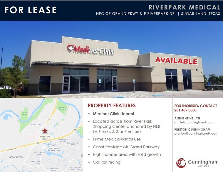 Hwy 59, Sugar Land, TX for lease - riverparkcolddark shell - Image 1 of 5
