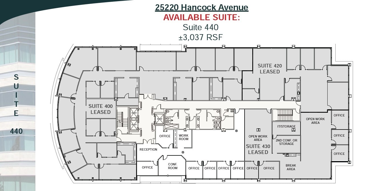 25240 Hancock Ave, Murrieta, CA for lease Floor Plan- Image 1 of 2
