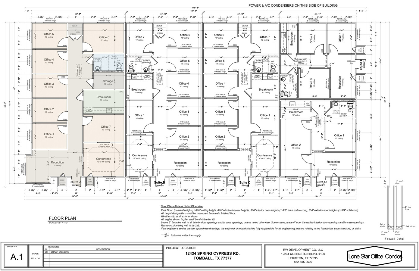 12434 Spring Cypress Rd, Tomball, TX 77377 - Unit A -  - Floor Plan - Image 1 of 1
