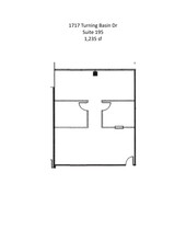 1717 Turning Basin Dr, Houston, TX for lease Site Plan- Image 1 of 7