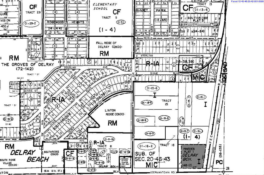 1 W Linton Blvd, Delray Beach, FL for lease - Plat Map - Image 2 of 15