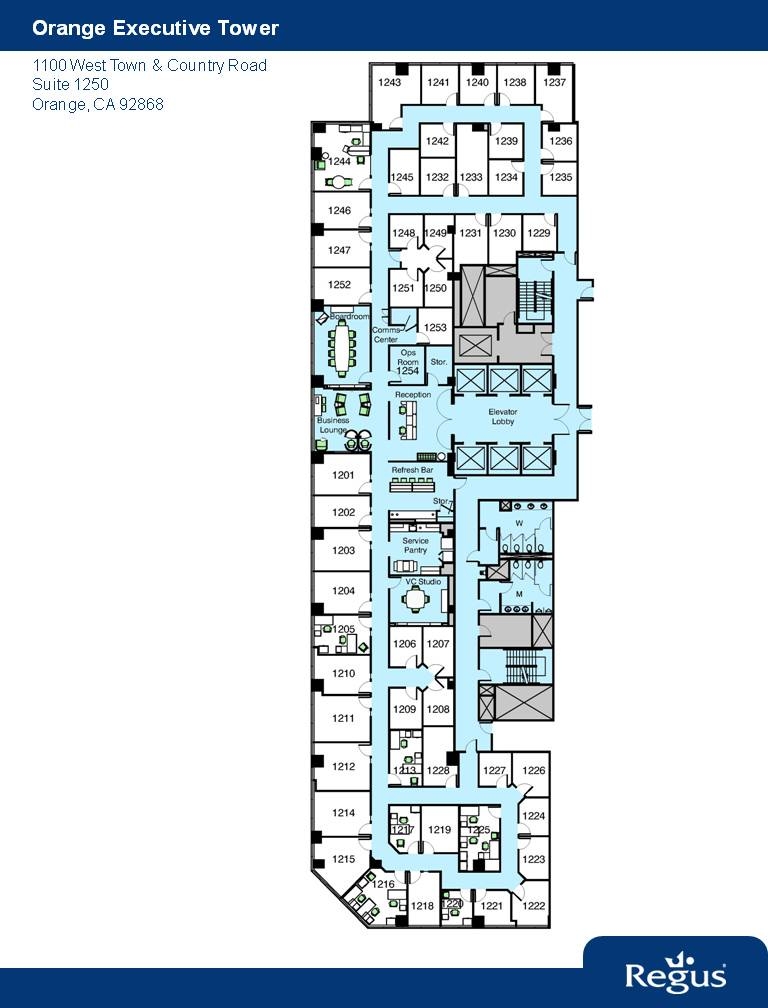 1100 W Town and Country Rd, Orange, CA for lease Floor Plan- Image 1 of 6