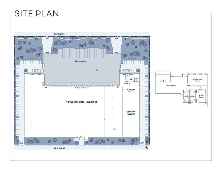 2550 S 51st Ave, Phoenix, AZ for lease - Site Plan - Image 2 of 4