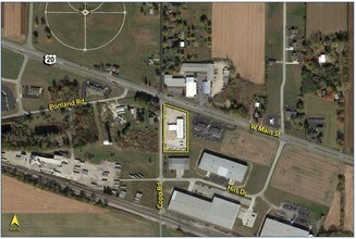 1275 W Main St, Bellevue, OH - AERIAL map view