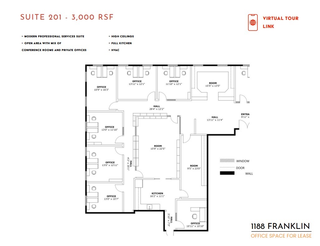 1188 Franklin St, San Francisco, CA for lease Floor Plan- Image 1 of 1