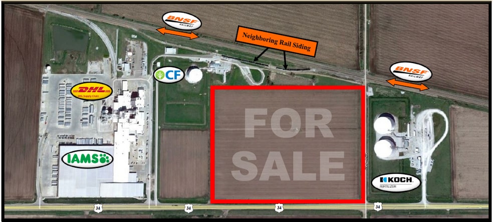 Highway 34, Aurora, NE for sale - Aerial - Image 1 of 1