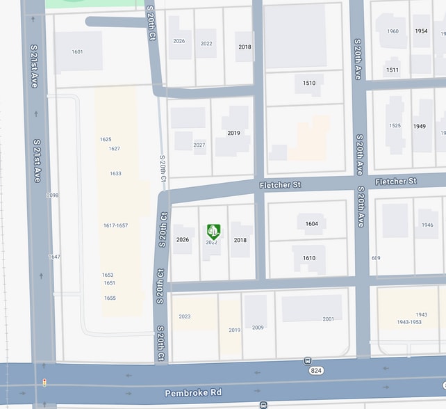 2022 Fletcher St, Hollywood, FL for sale - Aerial - Image 3 of 3