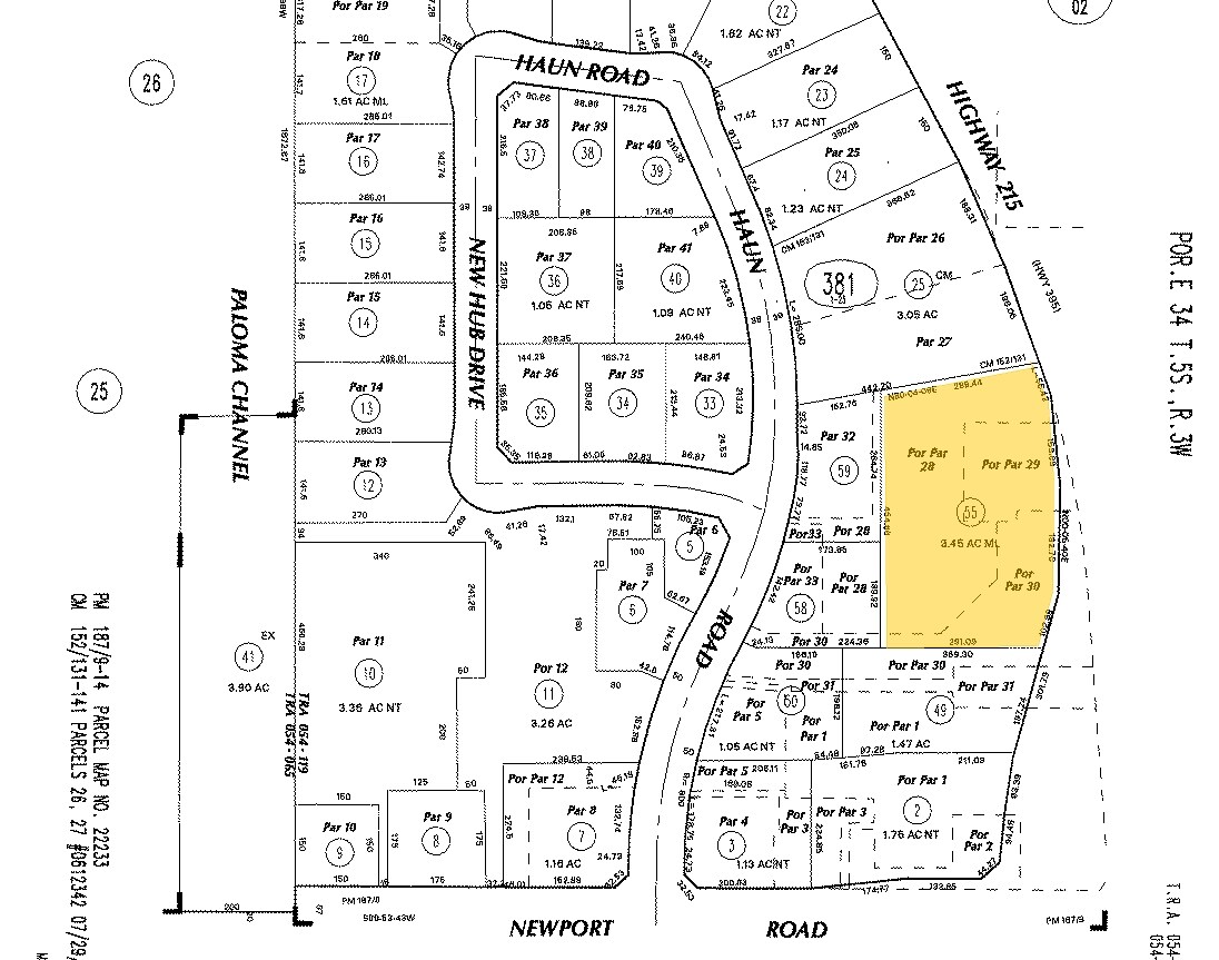 29826 Haun Rd, Menifee, CA for sale Plat Map- Image 1 of 1