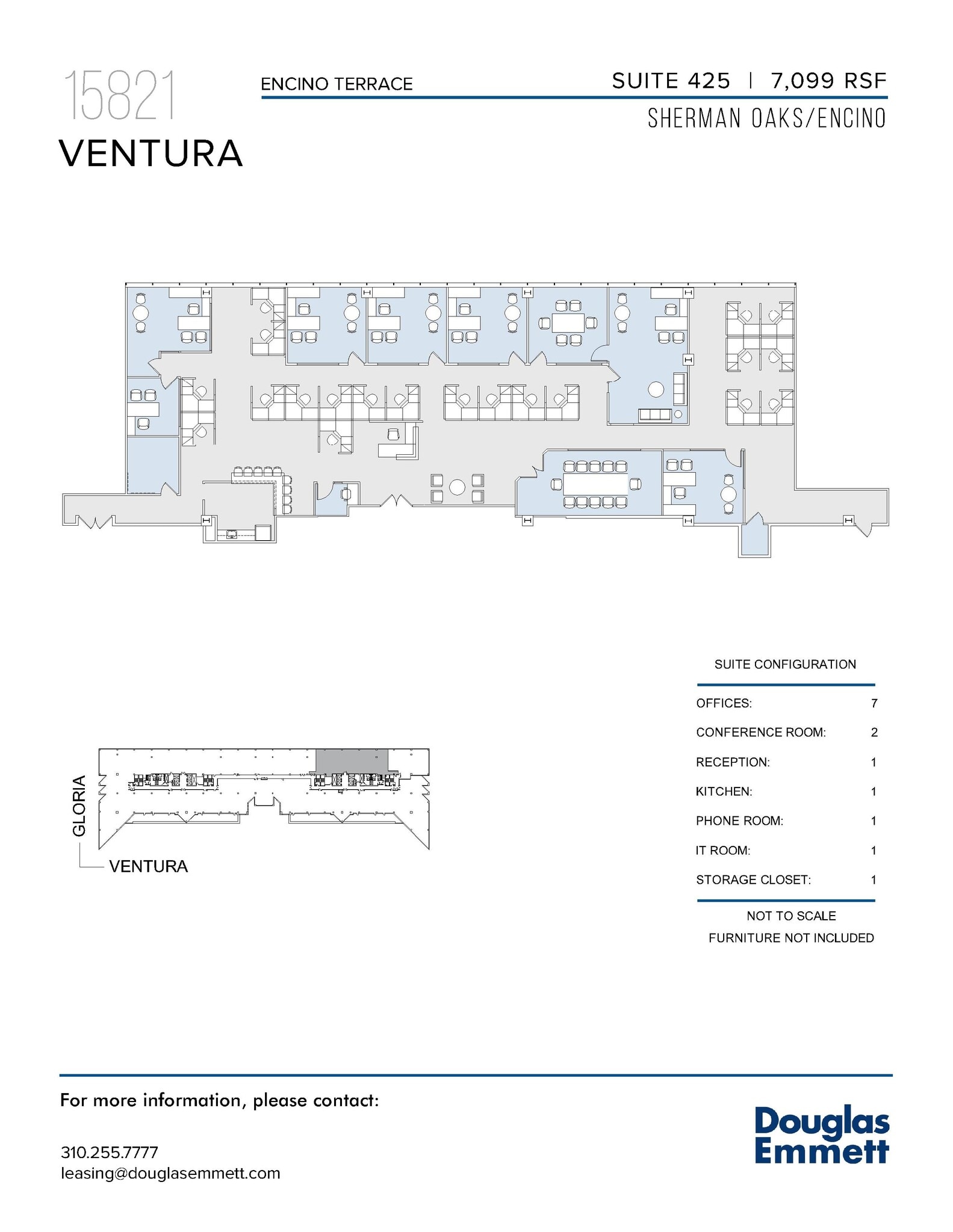 15821 Ventura Blvd, Encino, CA for lease Floor Plan- Image 1 of 1