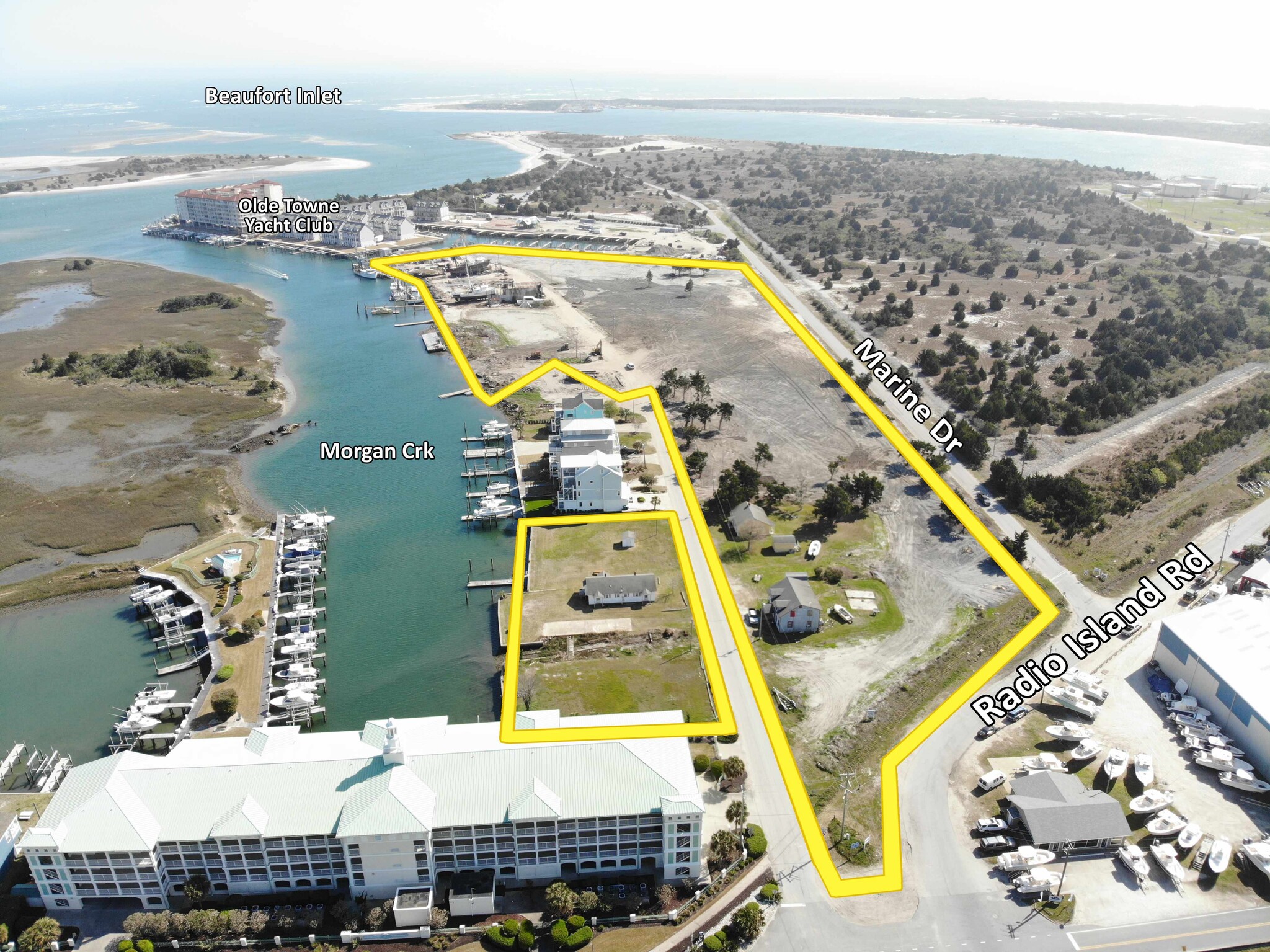 201 Marine Dr, Beaufort, NC for sale Aerial- Image 1 of 21