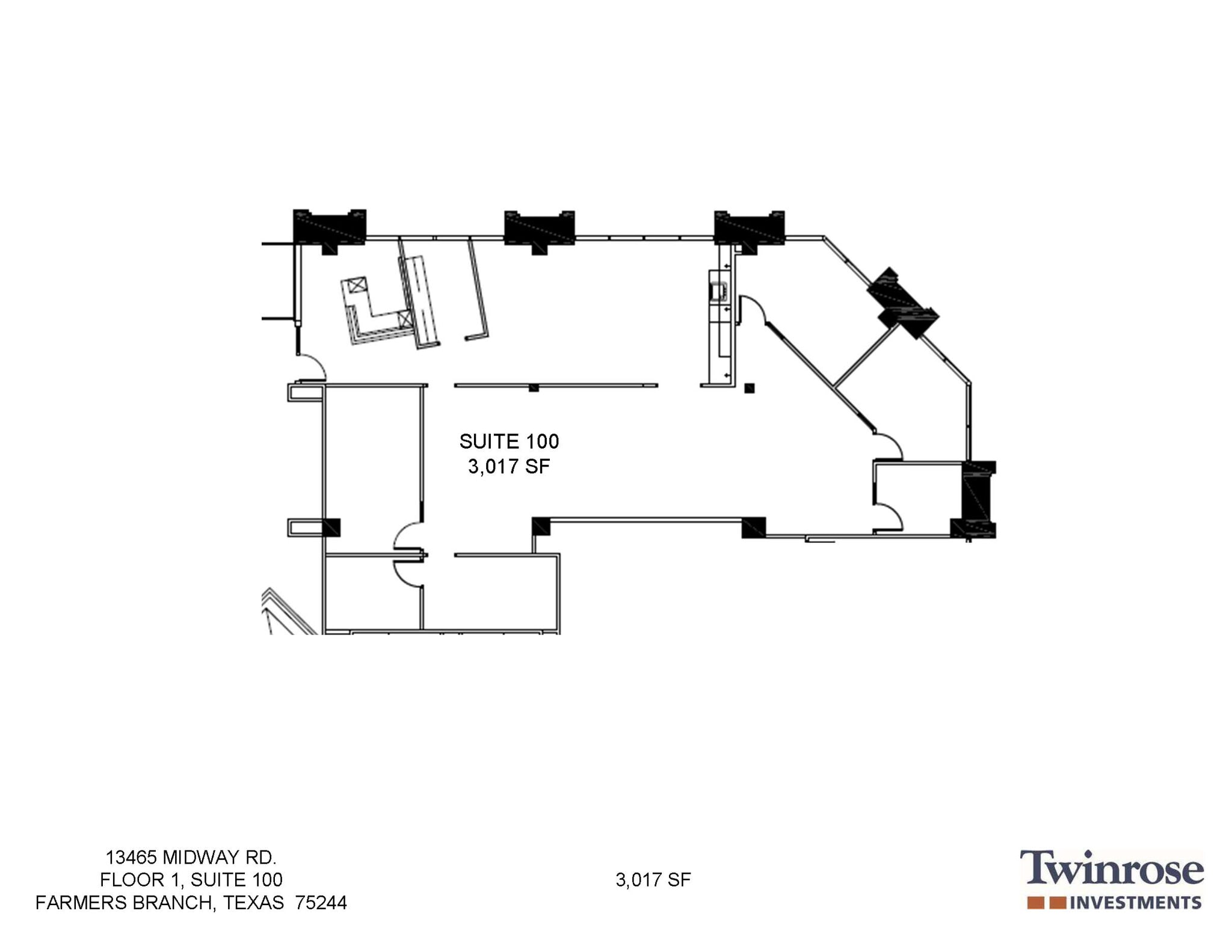 13465 Midway Rd, Farmers Branch, TX for lease Floor Plan- Image 1 of 8