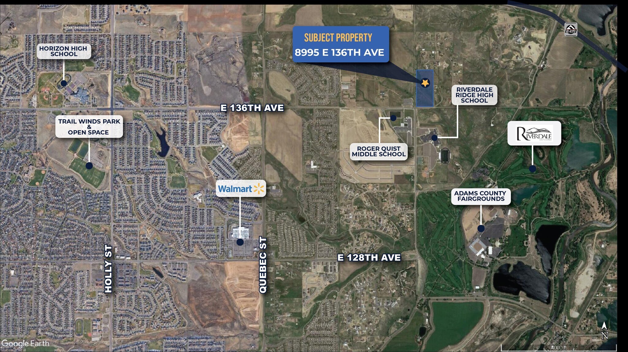 8995 E 136th Ave, Brighton, CO for sale Aerial- Image 1 of 3