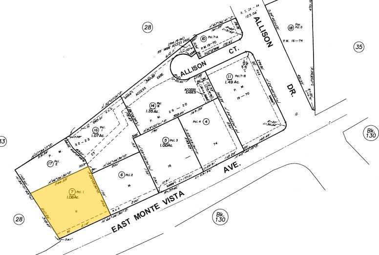 1307 E Monte Vista Ave, Vacaville, CA for sale - Plat Map - Image 2 of 4