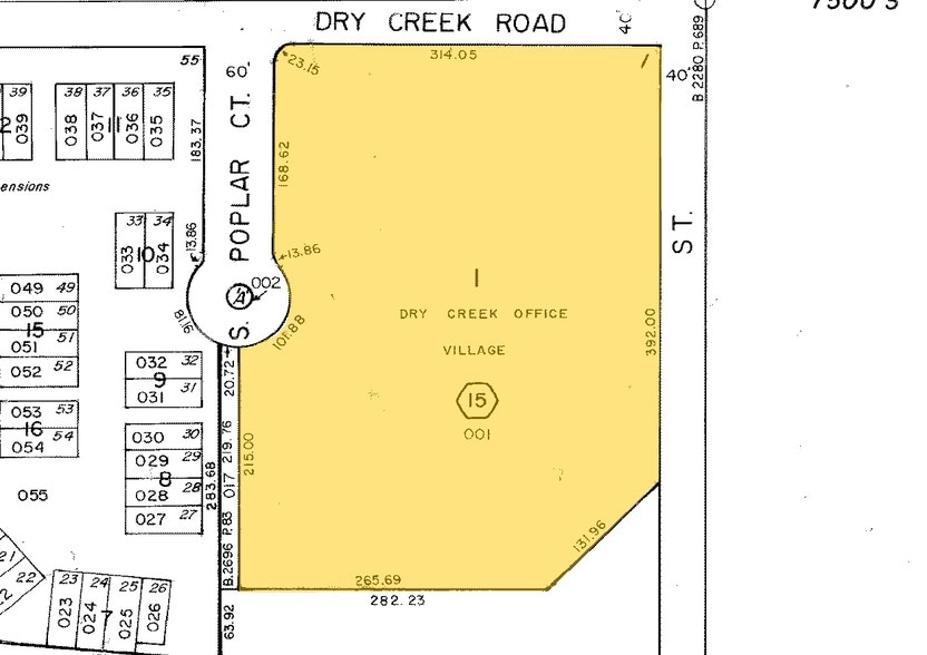 7200 E Dry Creek Rd, Centennial, CO for lease - Plat Map - Image 2 of 7