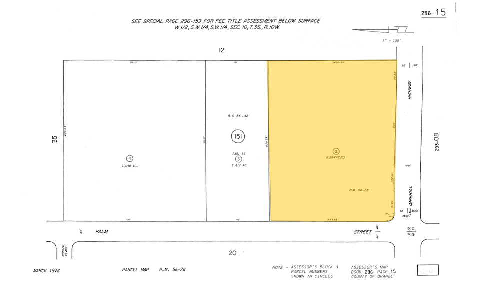 4080 N Palm St, Fullerton, CA for lease - Plat Map - Image 3 of 3