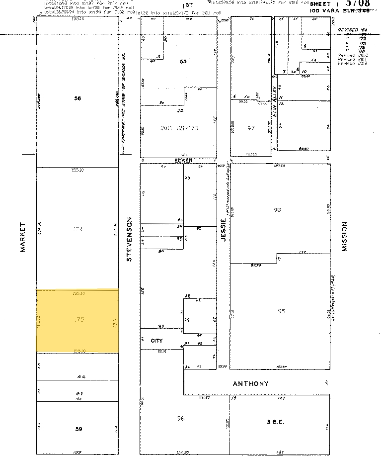 575 Market St, San Francisco, CA for lease Plat Map- Image 1 of 5