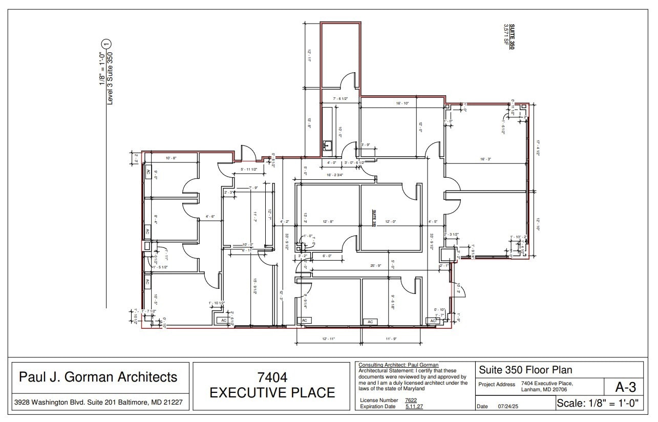 7375 Executive Pl, Lanham, MD for lease Floor Plan- Image 1 of 1