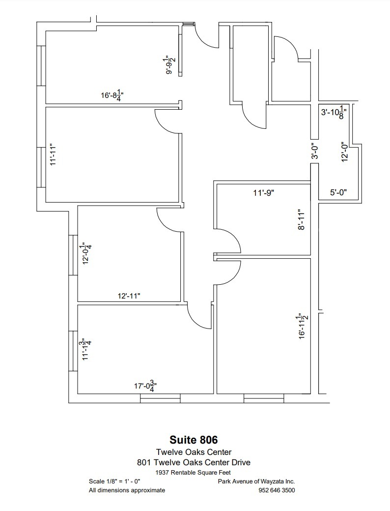 600 Twelve Oaks Center Dr, Wayzata, MN for lease Floor Plan- Image 1 of 1