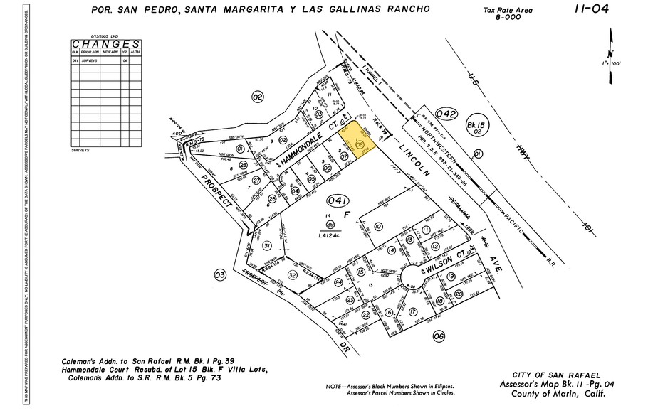 1 Hammondale Ct, San Rafael, CA for sale - Plat Map - Image 2 of 9