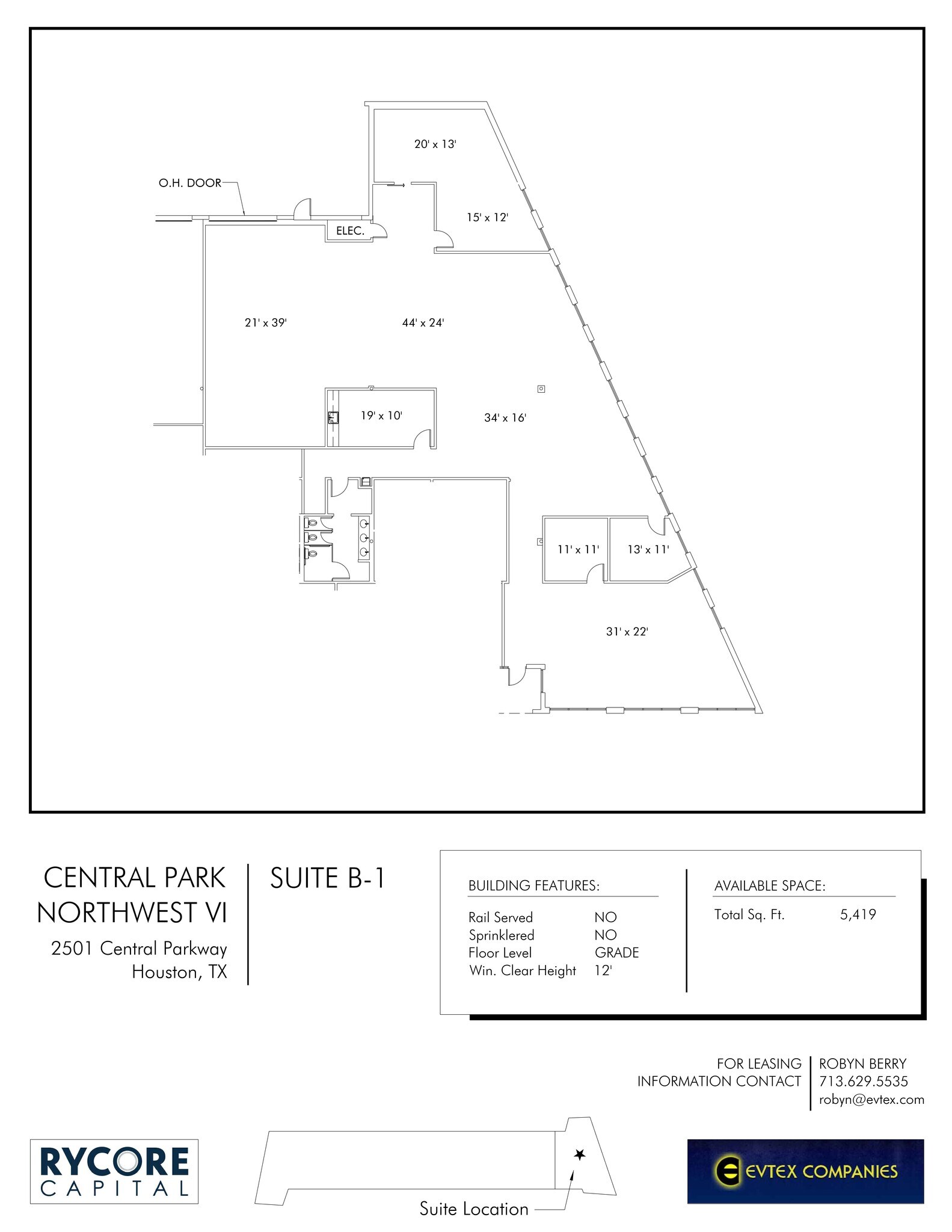 2501 Central Pky, Houston, TX for lease Site Plan- Image 1 of 1
