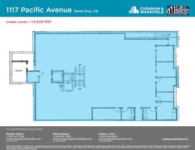 1115-1119 Pacific Ave, Santa Cruz, CA for lease Floor Plan- Image 1 of 1