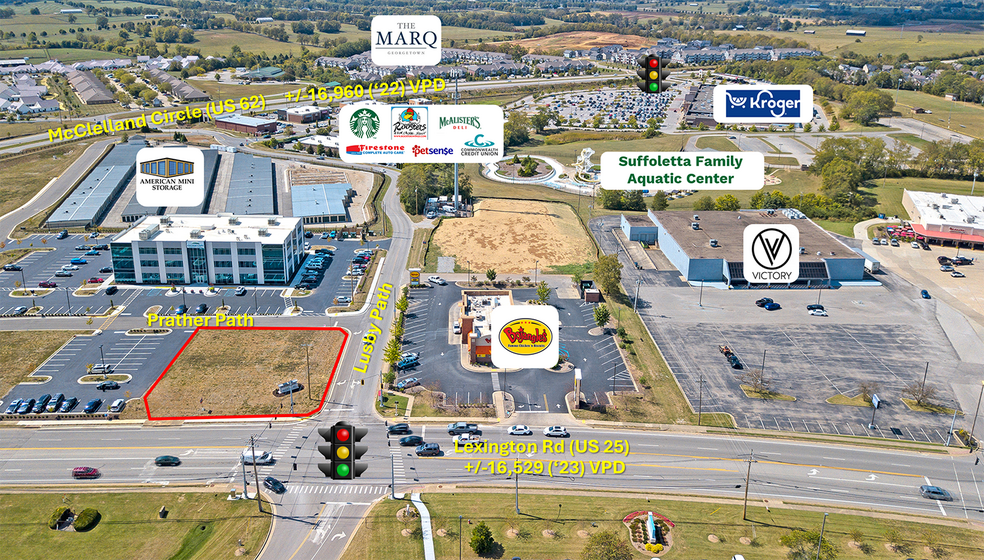 100 Prather Path, Georgetown, KY for lease - Aerial - Image 2 of 8