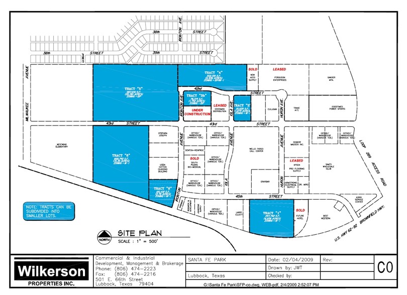 W Loop 289 & Marsha Sharp Fwy, Lubbock, TX for sale - Site Plan - Image 1 of 1