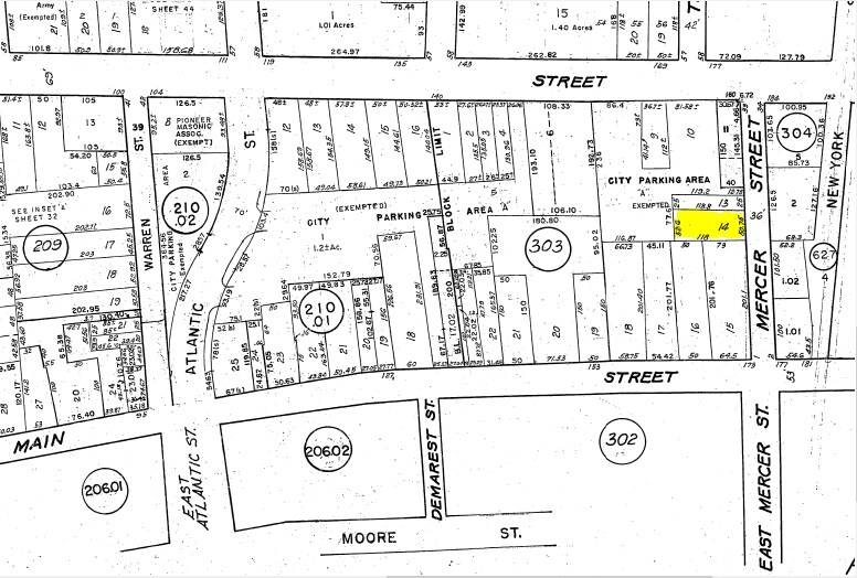 17-19 Mercer St, Hackensack, NJ for sale Plat Map- Image 1 of 1