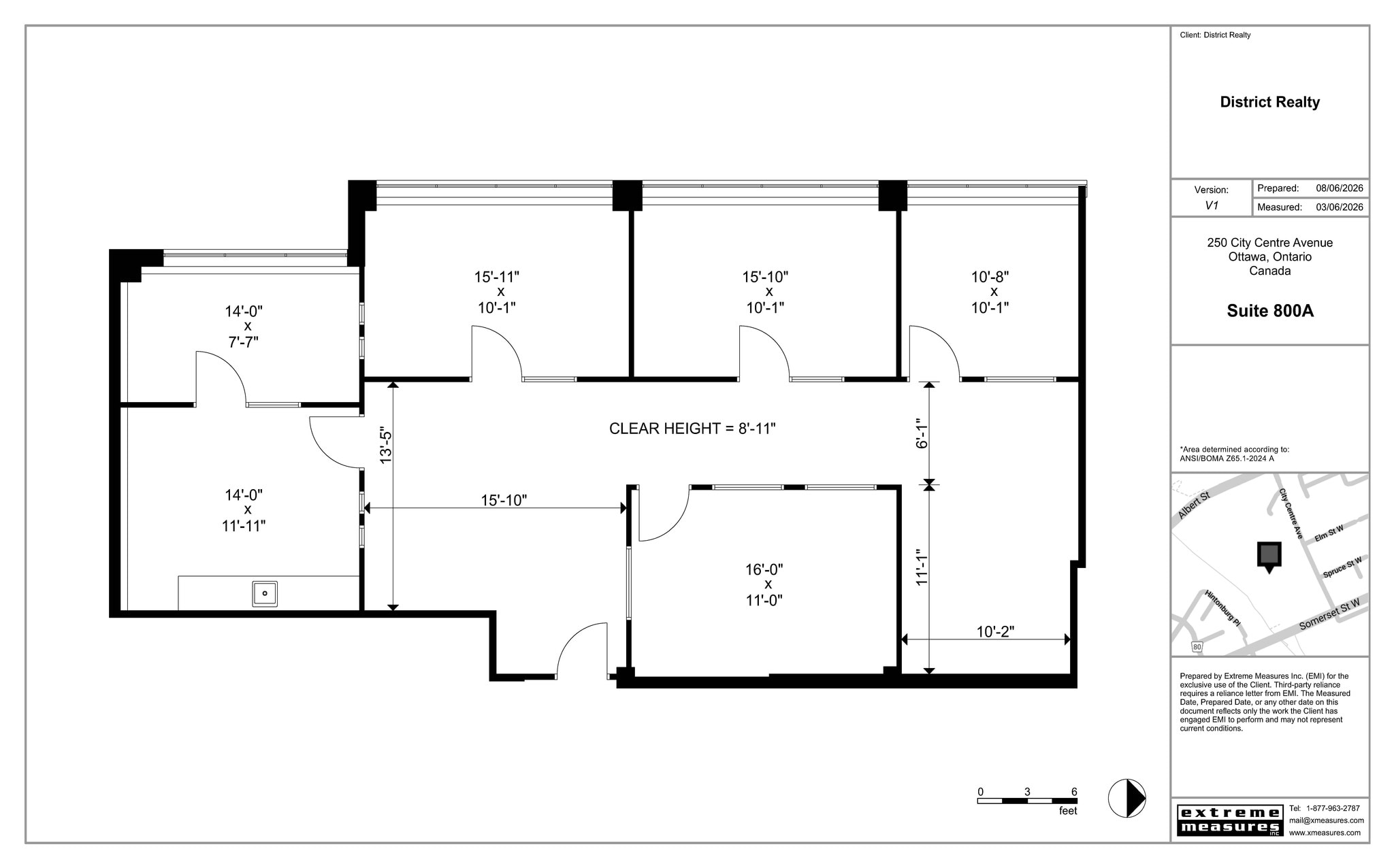 250 City Centre Ave, Ottawa, ON for lease Floor Plan- Image 1 of 1